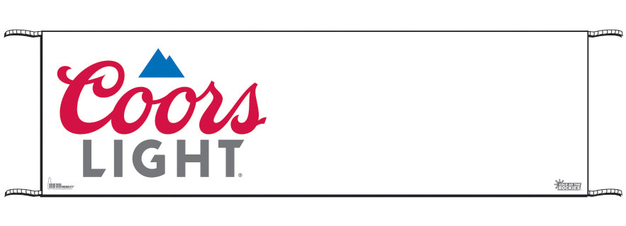 Coors Light 3' x 10' Blank Banner