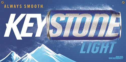 Keystone Light 2' x 4' Banner