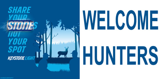 Keystone  Welcome Deer Hunters 36" x 60" Banner