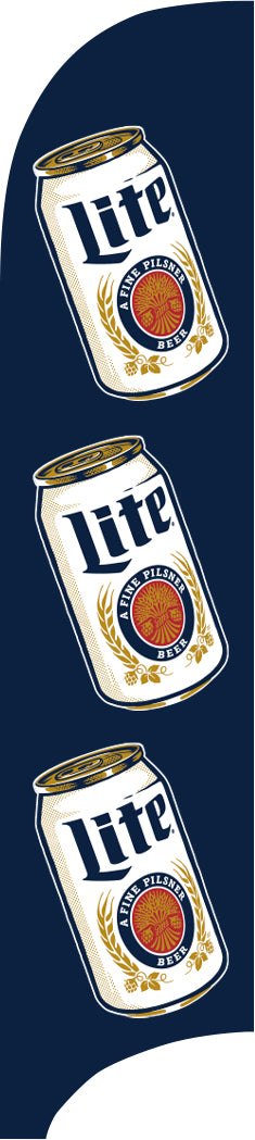 Miller Lite Tail Feather Flags