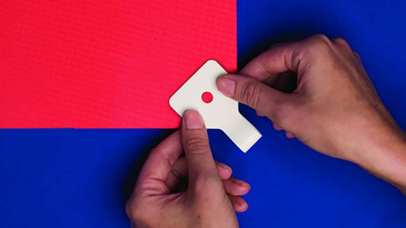 Banner Ups-Adhesive Banner Corner Tabs 100 Per Bag