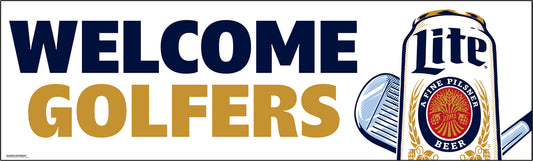 Lite Welcome Golfers Banner