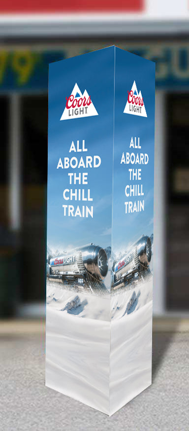 Coors Light Bollard Sign (12 Per Pack)