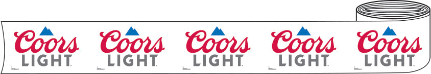 Coors Light 30" x 200' Banner Roll