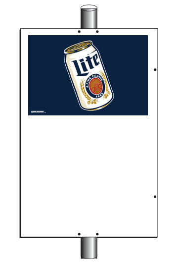 Miller Lite Pole Sign (25 Per Box)