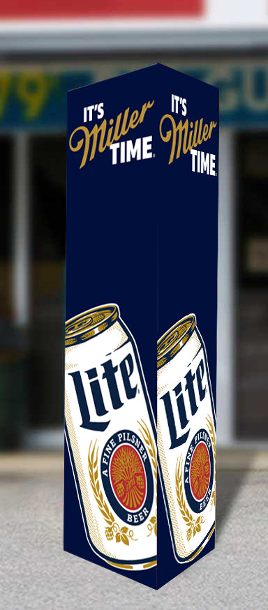 Miller Lite Bollard Sign (12 Per Pack)